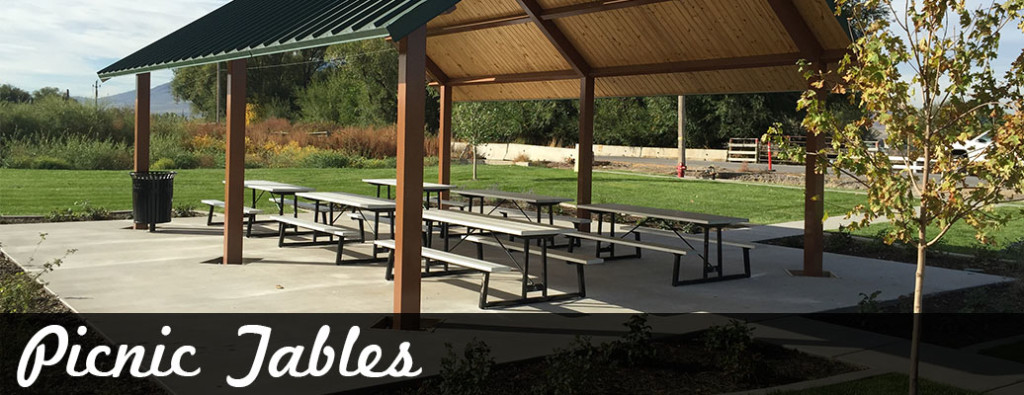 Laser Cut Metal Aluminum Picnic Tables