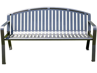 Arched Metal Benches For Parks