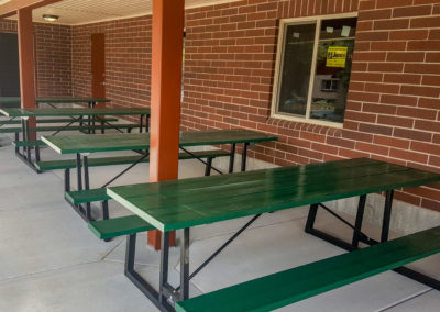 Green Aluminum Tables