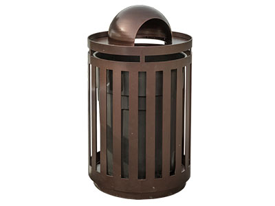 Dome Trash Receptacles For City Parks