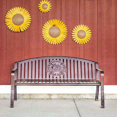 Custom Logo Arched Benches