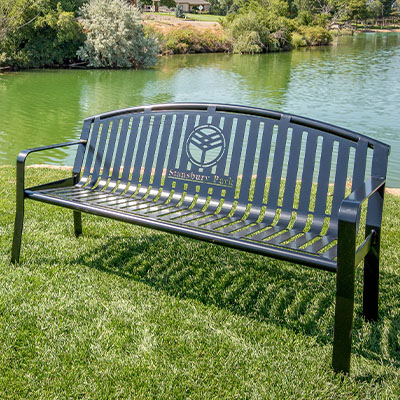 Laser Cut Steel Lake Front Benches