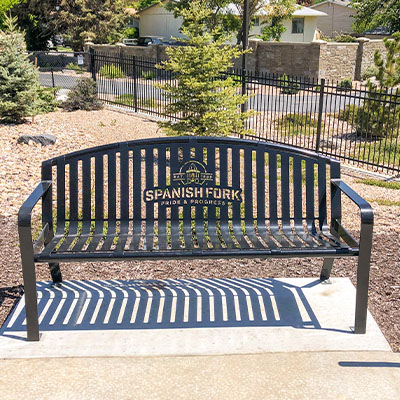 Spanish Fork City Arch Benches