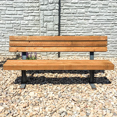 Wood Back Benches