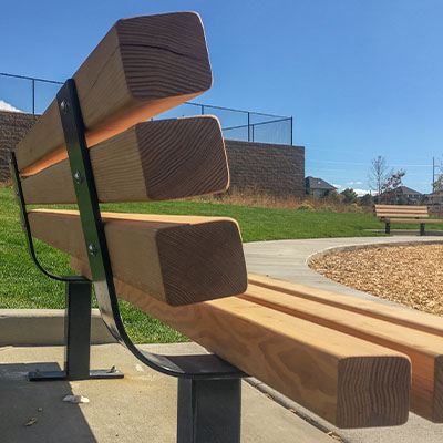 Douglas Fir Back Benches